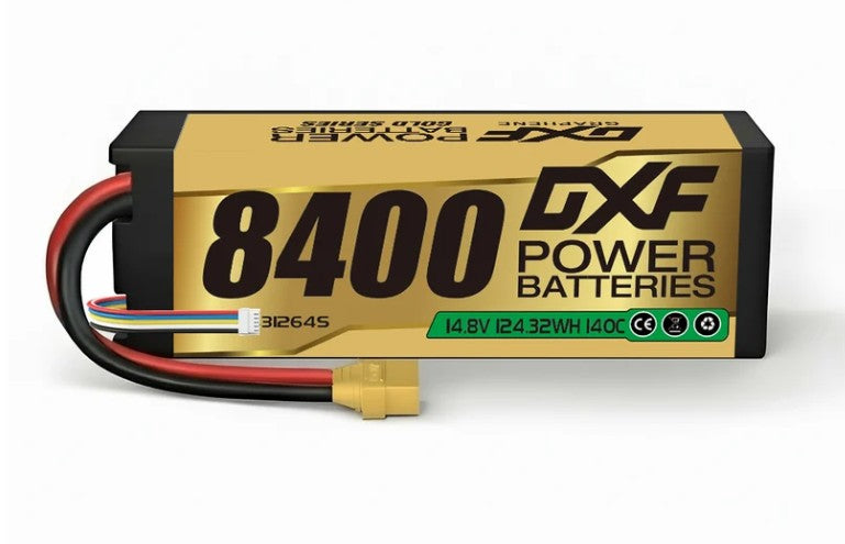 2708 DXF4S8400 DXF 4S2P 8400 140C HARDCASE GOLD XT90