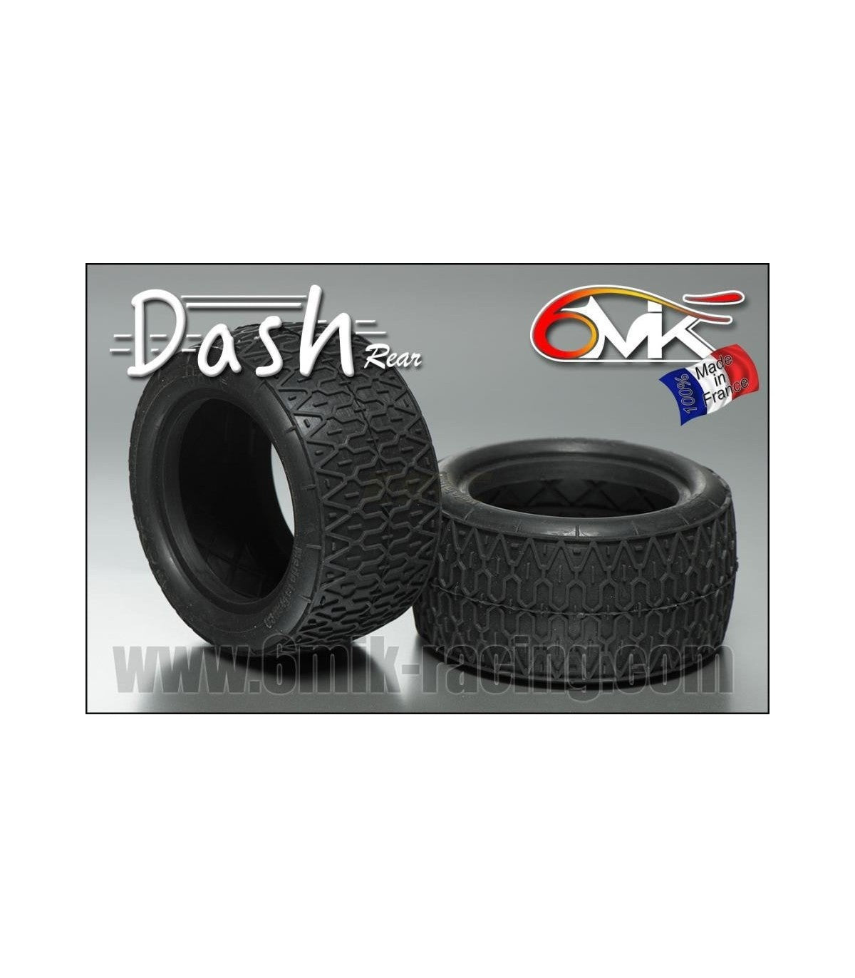 2809 T19B Pneus DASH 1/8 en Gomme Blue seul (la paire)