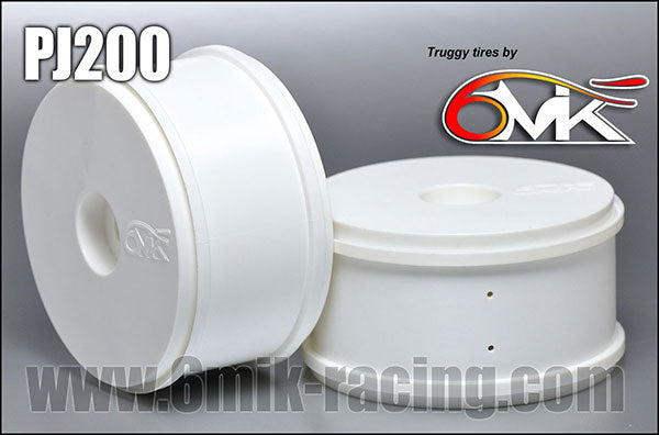 2816 PJ200 Jantes TRUGGY 6MIK pleines Blanches (la paire)
