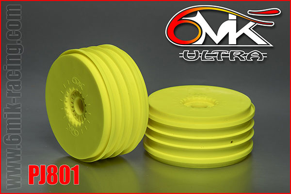 2821 PJ811 Jantes 1/8 6MIK MEGA 2025 Jaunes fluo (la paire)