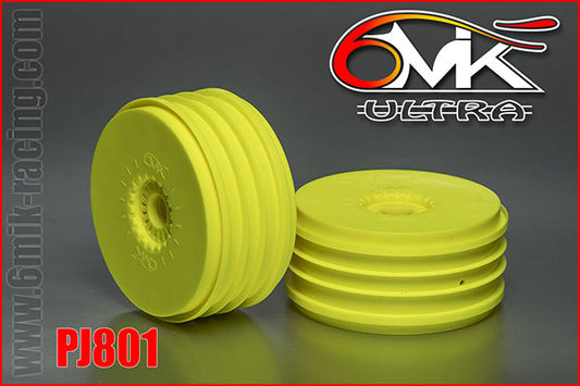 2821	PJ811	Jantes 1/8 6MIK MEGA 2025 Jaunes fluo (la paire)