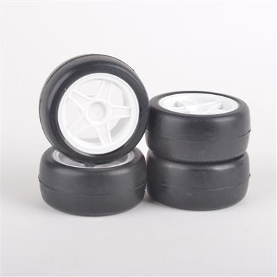 3567 RU1074 Rush Mini Tyres 28 Round Pre-Glued 4pcs