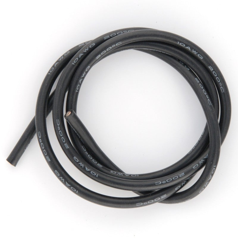 3737 BEEC3010K Fil silicone 10AWG (5,27mm²) noir - 1m