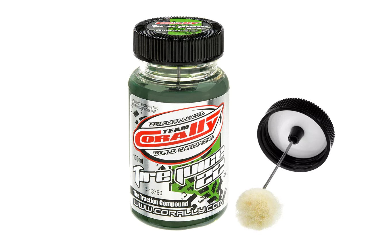 3762 C-13760 Team Corally - Tire Juice 22 - Vert - Asphalte / Caoutchouc
