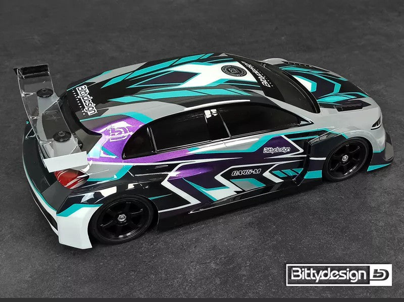 3802 BD-FWDCA45M "BittyDesign - CA45-M 1/10 M-chassis clear body for 210- 225mm wheelbase car"