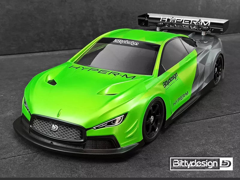 3998 BD-TC-HYPM BittyDesign - HYPER-M 1/10 M-chassis clear body for 210-225mm wheelbase car