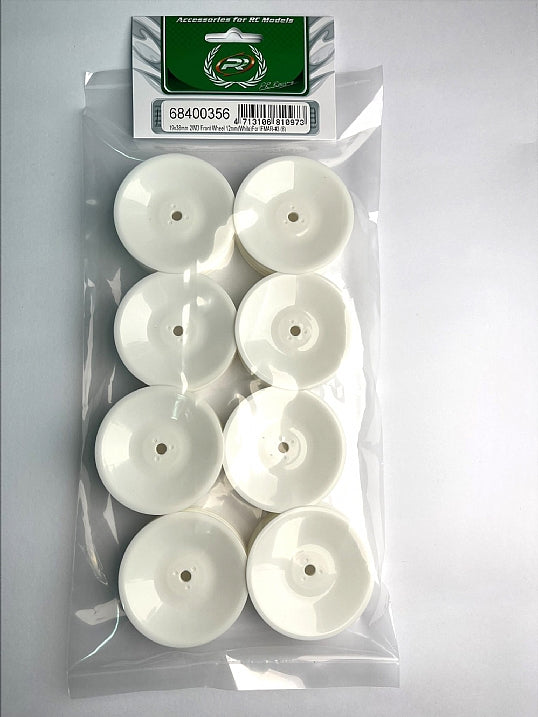 3123 68400356 19x38mm 2WD Front Wheel 12mm(White)For IFMAR-#3 (8)