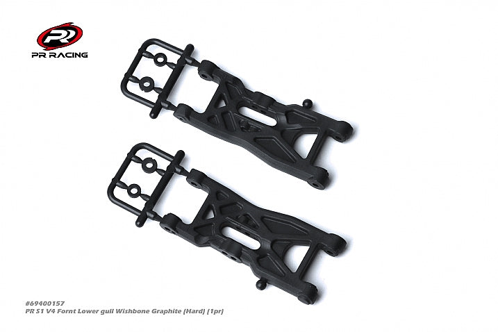 3067 69400157 PR S1 V4 Fornt Lower gull Wishbone Graphite (Hard) (1pr)