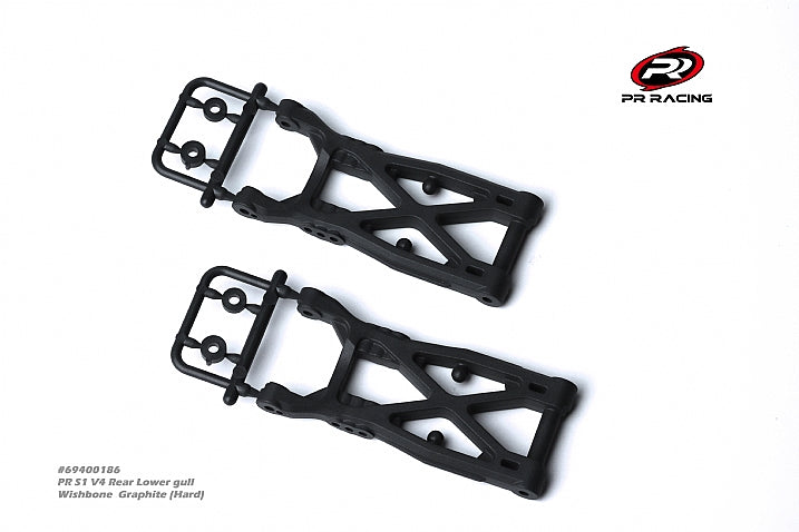 3068 69400186 PR S1 V4 Rear Lower gull Wishbone Graphite (Hard) (1pr)