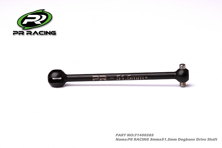 3257 71400285 PR RACING 3mmx51.5mm Dogbone Drive Shaft (1)