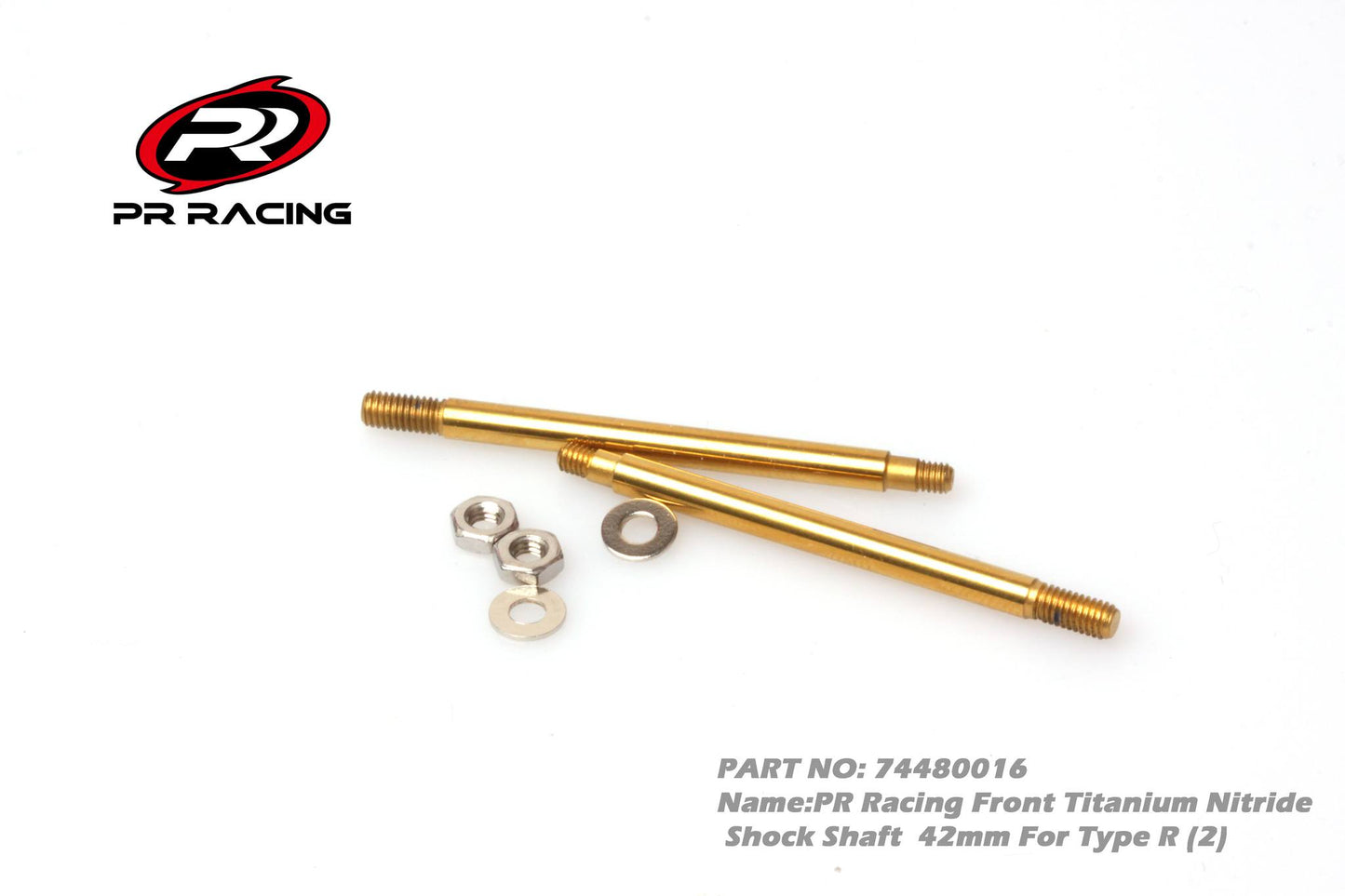 3082 74480016 Front Titanium Nitride Shock Shaft -42mm For Type R (2)