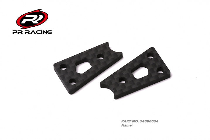 3298 74500034 PRB10 front side panel reinforced plate carbon fiber 2.5mm 1.0g (2)