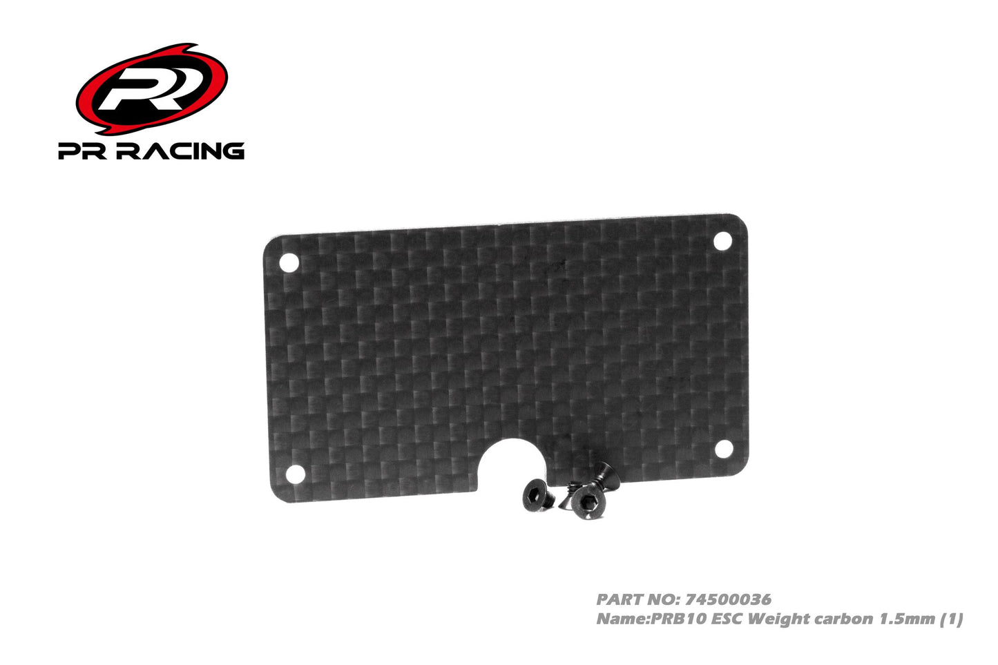 3333 74500036 PRB10 ESC Weight carbon 1,5mm (1)