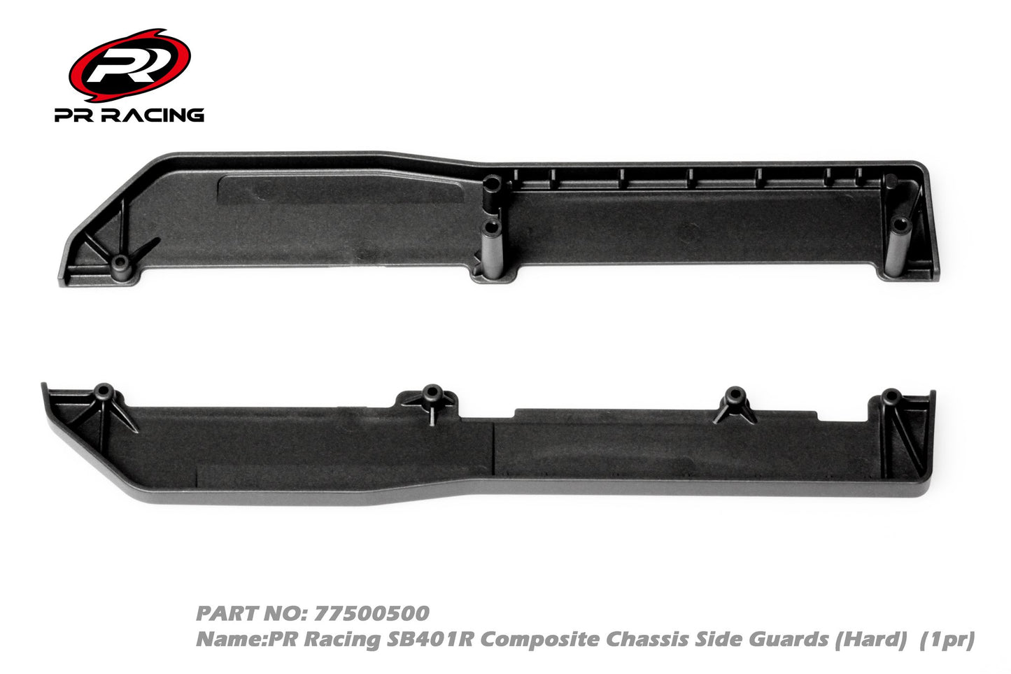 3426 77500500 PR SB401R Composite Chassis Side Guards (Hard) (1pr)