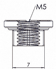 3427 83400117 M5 Nut with 7mm Hex Steel (4)