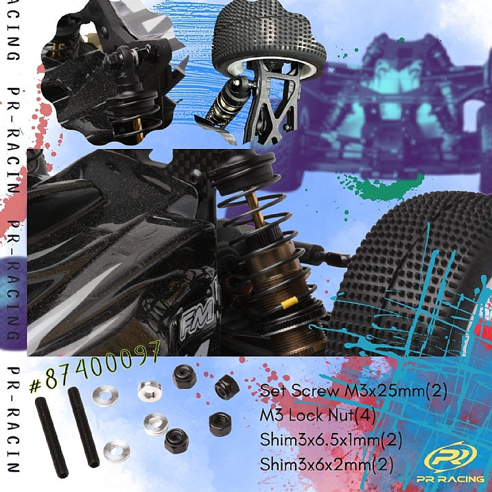 3184 87400097 1/10 Rear Shock Flip Screw Set