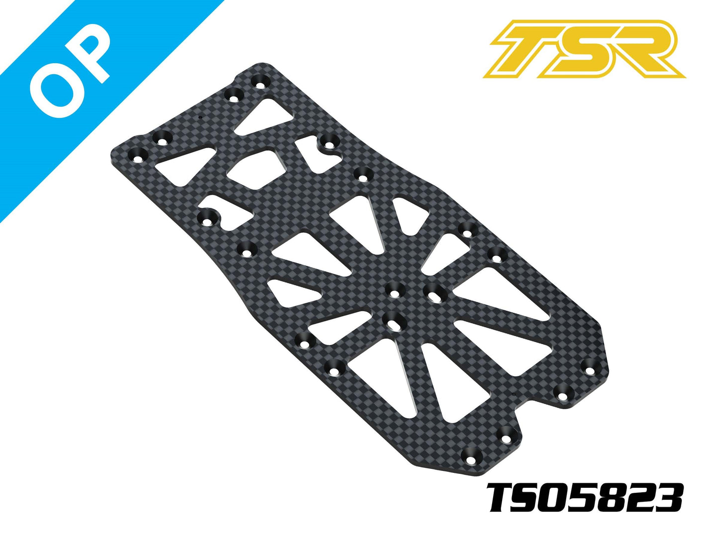 3669 TS05823 GT-300W-V4 Carbon Fiber Main Chassis 2.5mm