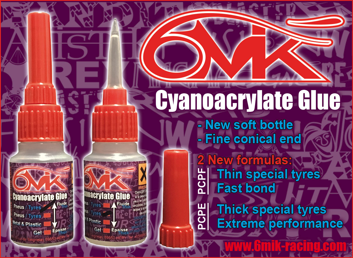 3704 PCPF 6Mik Colle Cyano 6MIK Bond "spécial PNEUS » fluide
