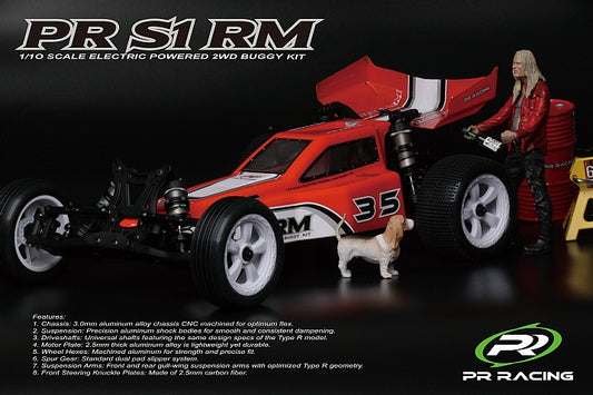 3217 PR Racing S1 RM 1/10th scale Electric 2wd Buggy Kit Rear Motor