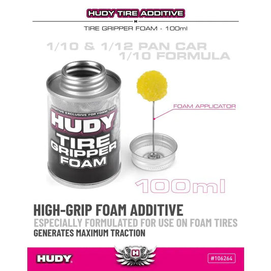 0955	H106264	HUDY TIRE ADDITIVE - TIRE GRIPPER FOAM - 100ML