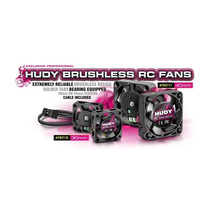 0956	H293110	HUDY BRUSHLESS RC FAN 30MM - WITH EXTERNAL SOLDERING TABS