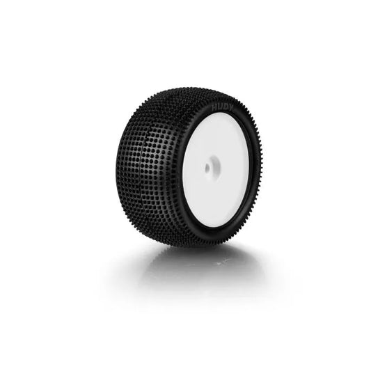 0976	H856101	HUDY 1/10 OFF-ROAD PRE-GLUED TIRE 2WD/4WD REAR CARPET - 101 (2)