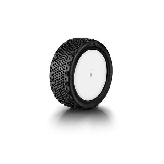 0980	H854101	HUDY 1/10 OFF-ROAD PRE-GLUED TIRE 4WD FRONT CARPET - 101 (2)