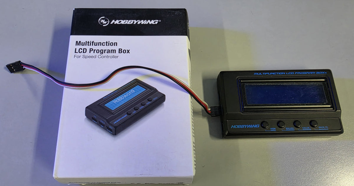 USED Multifunction LCD Program Box V2 Hobbywing 30502001
