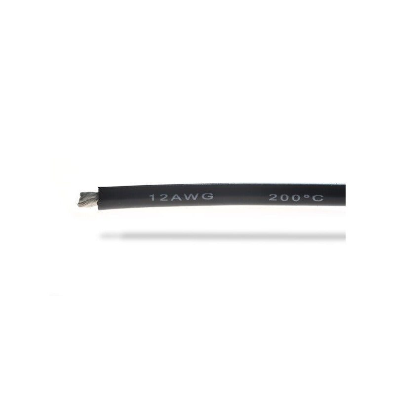 2738	BEEC3012K 	Fil silicone 12AWG (3,58mm²) noir - 1m