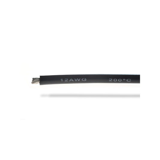 2738	BEEC3012K 	Fil silicone 12AWG (3,58mm²) noir - 1m