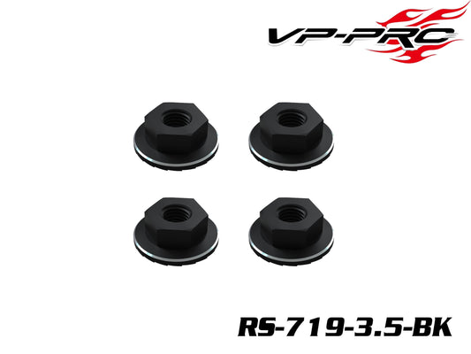 2936	RS-719-3.5-BK	M4 Alum Serrated Wheel Nut -3.5mmH