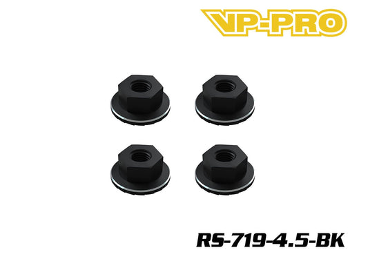 2937	RS-719-4.5-BK	M4 Alum Serrated Wheel Nut -4.5mmH