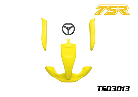 2991	TS03013-RY	TS03013-RY, Car Plastic shell set, Yellow.