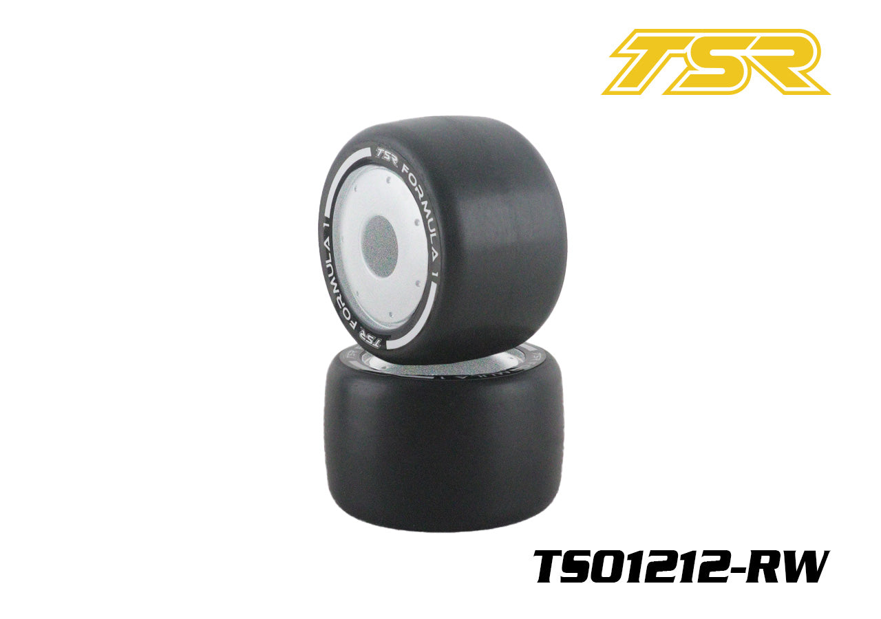 2992	TS01212-S-RW	TS01212-S-RW, 1/10 F1 Rear Rubber Pre-Mounted Tire, Soft, White