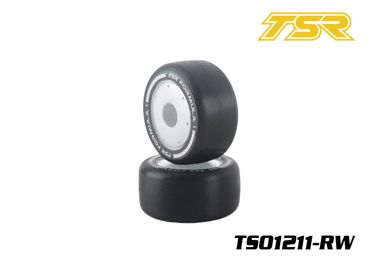 2993	TS01211-M-RW	TS01211-M-RW, 1/10 F1 Front Rubber Pre-Mounted Tire , Medium, White