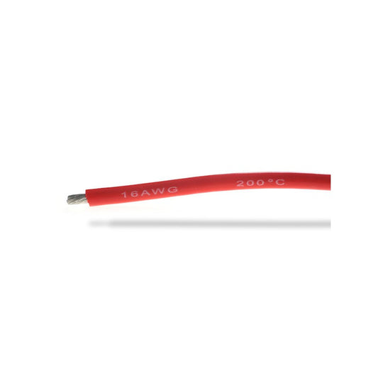 3785	BEEC3016R 	Fil silicone 16AWG (1,32mm²) rouge - 1m