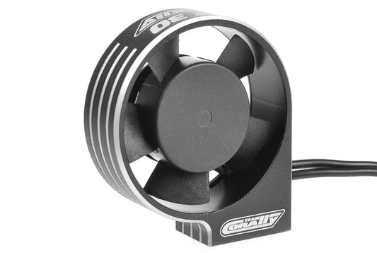 3815	C-53115-2	Team Corally - Ultra High Speed Cooling Fan XF-30 w/BEC connector - 30mm - Black - Silver