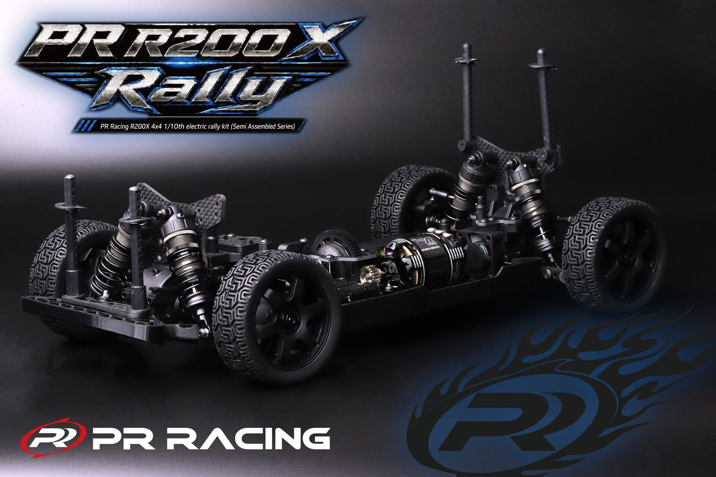 PRE ORDER 0500	55335022	PR Racing R200X 4x4 1/10th electric rally (Semi Assembled Series) (1)