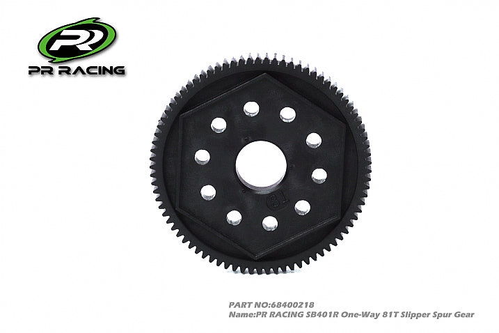 3431	68400218	PR RACING SB401R One-Way 81T Slipper Spur Gear (1)