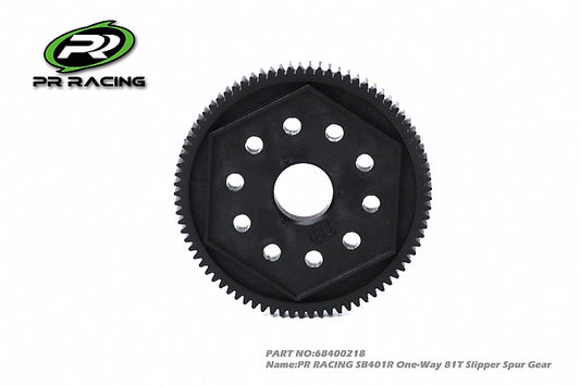 3431	68400218	PR RACING SB401R One-Way 81T Slipper Spur Gear (1)