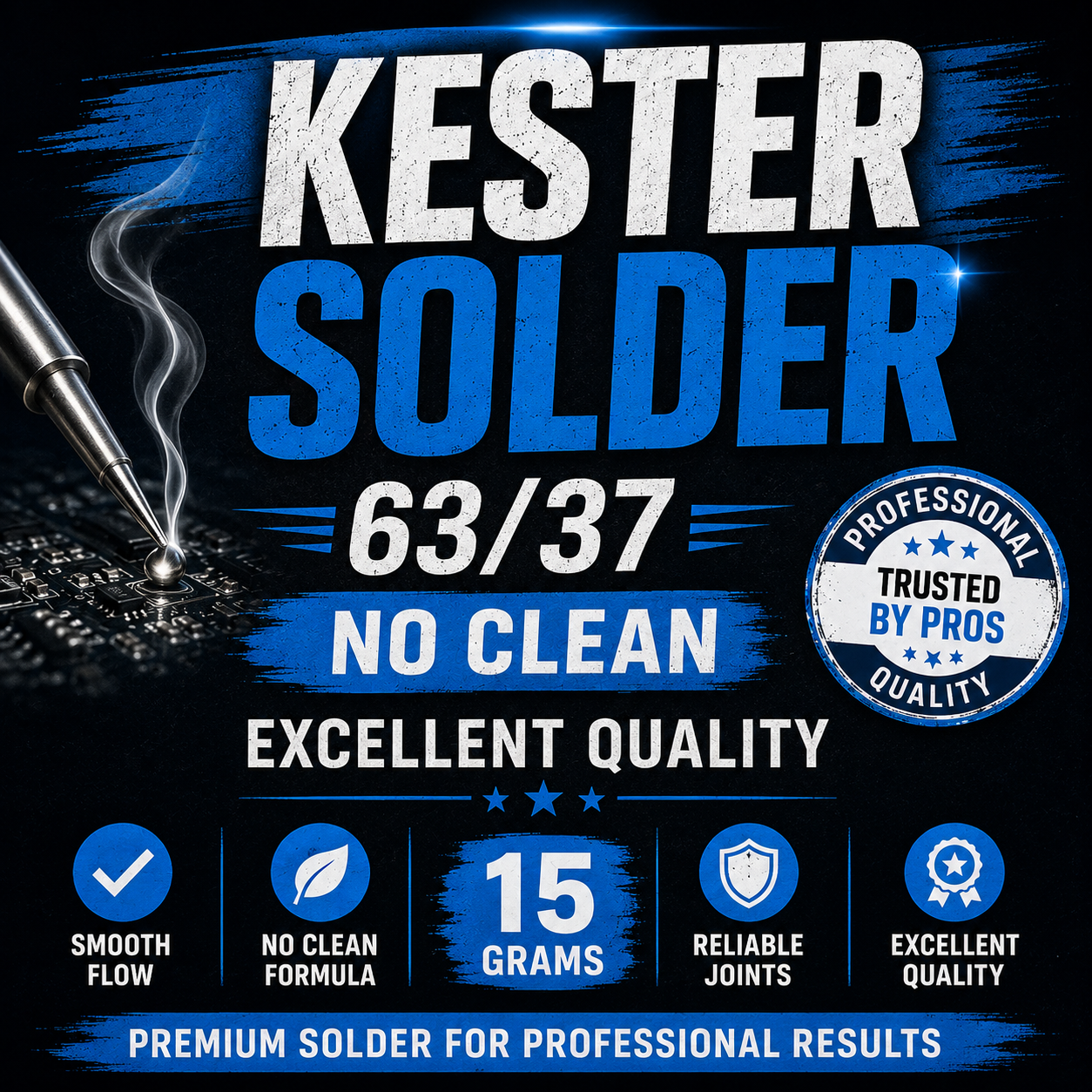 2711 Kester Solder 63/37 No Clean 15g