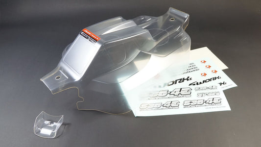 0112	SW258001CL	SWORKz Falcon ST-4 Clean Body Shell Light (90% Pre-Cut for Buggy)