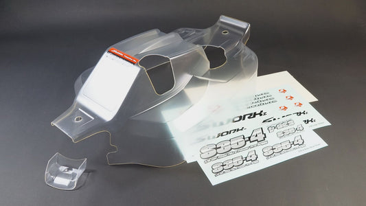 0088	SW258001CN	SWORKz Falcon ST-4 Clean Body Shell (Pre-Cut for Nitro Buggy)