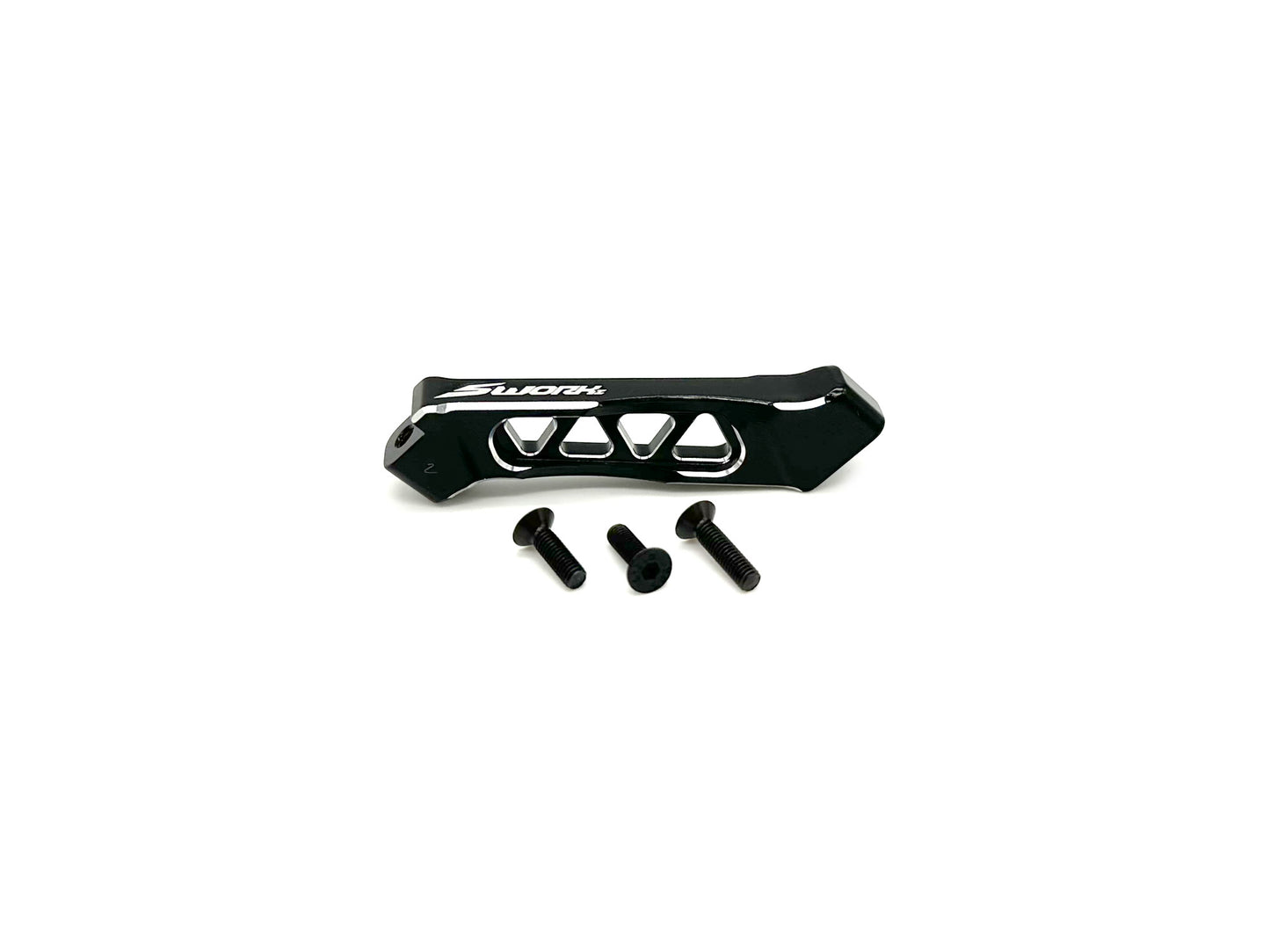 0114	SW338034E	SWORKz S35-4E EVO Lightened Aluminum Front Chassis Brace Short