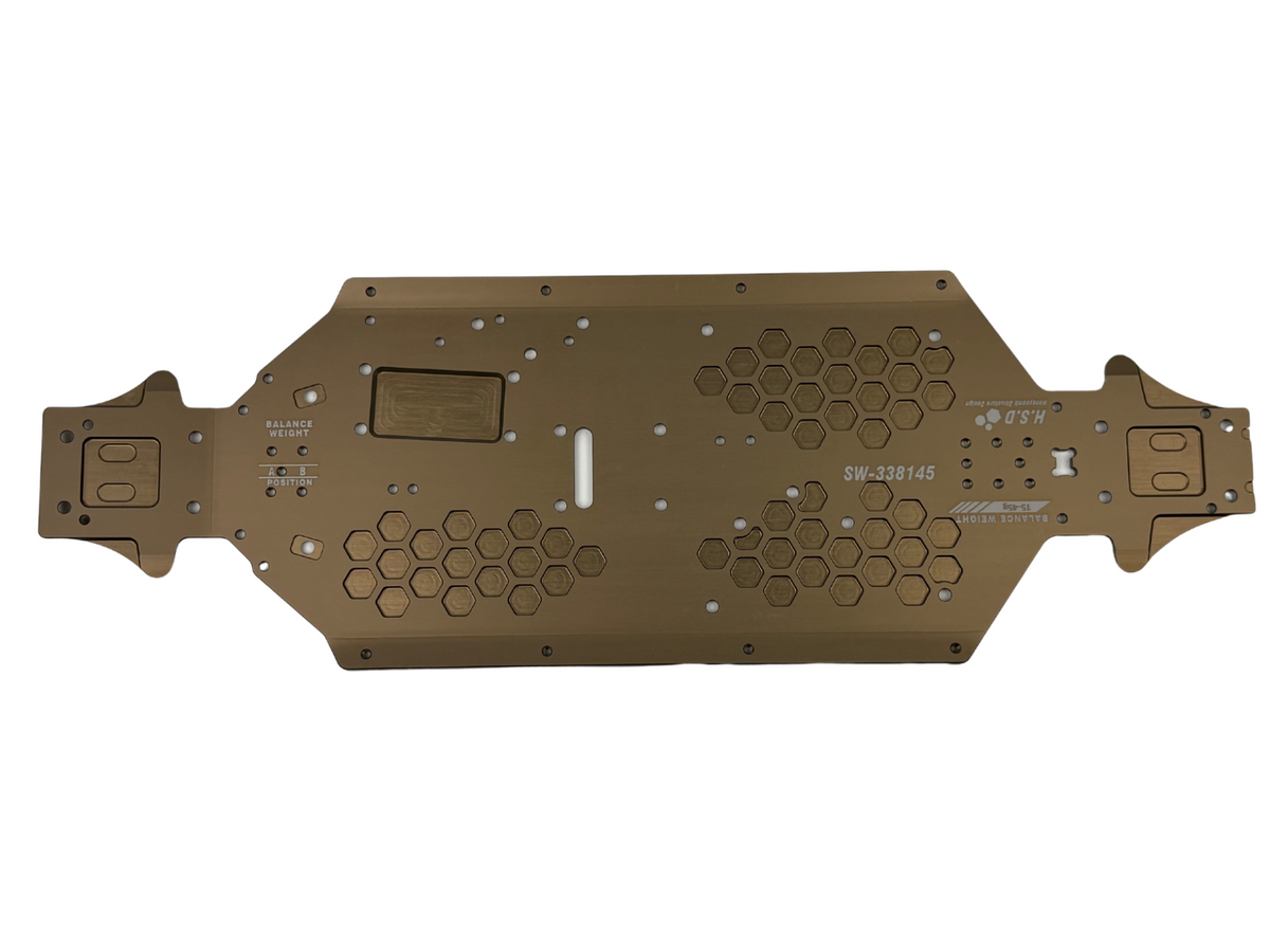 0176	SW338145	SWORKz S35-5e Series AL7075 Aluminum Lightened Main Chassis (Standard)(Shaft115mm)